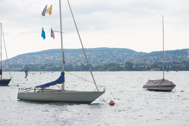 Segelboote auf dem Zürichsee Segelboote auf dem Zürichsee